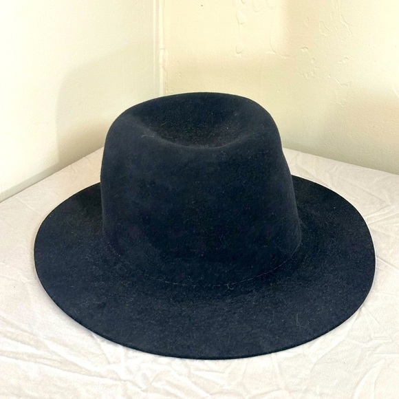 Vintage Artel Fur Blend Felt Hat – Black Wide Brim Classic Western/Dress Style